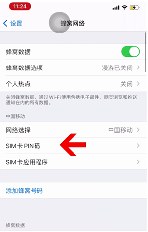 中卫苹果14维修网分享如何给iPhone14的SIM卡设置密码 