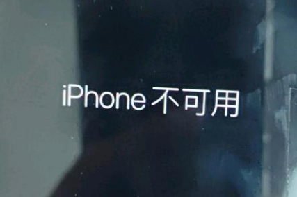 中卫苹果服务网点分享锁屏界面显示“iPhone 不可用”如何解决 